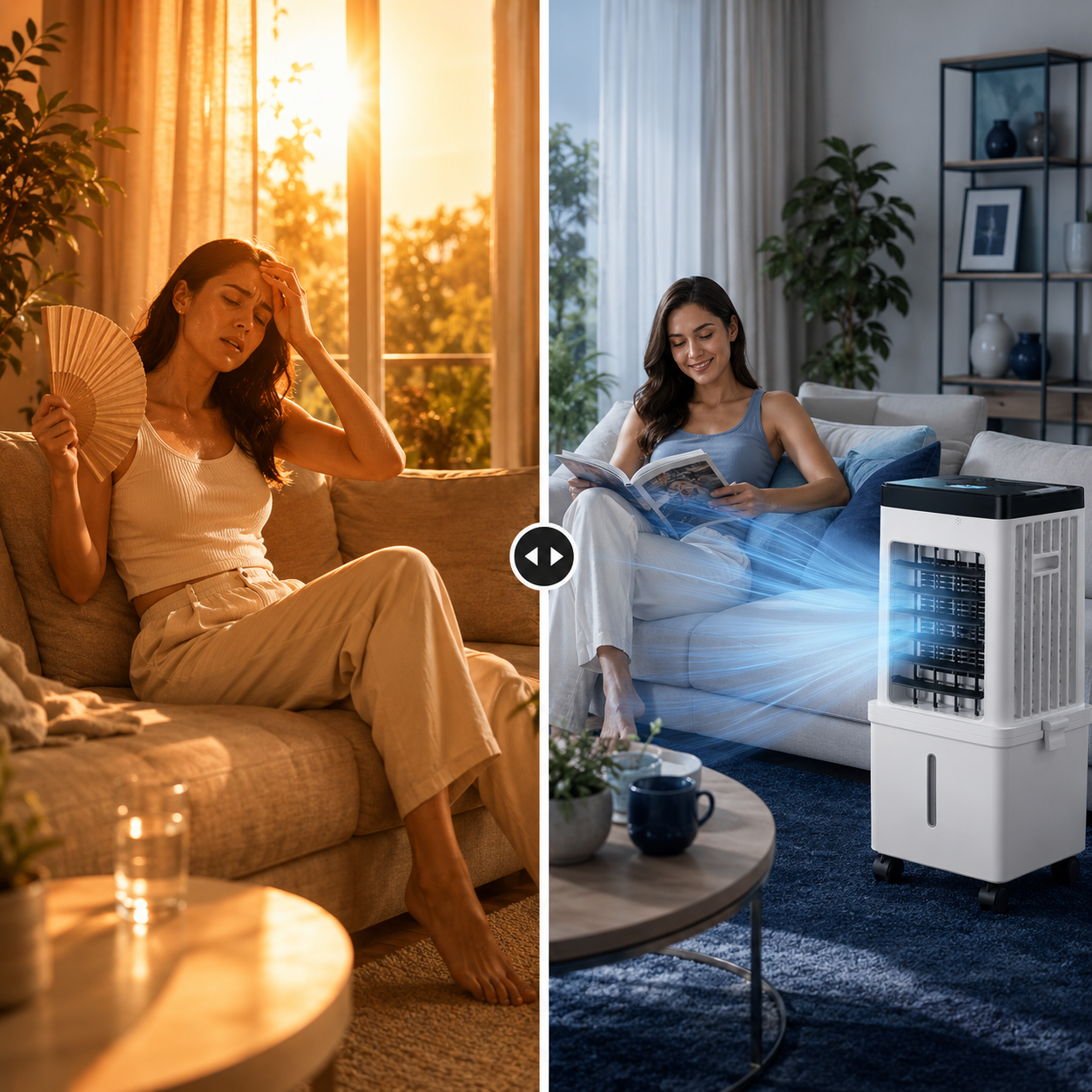 3-in-1 Portable Air Conditioner, Humidifier & Purifier-Home & Garden > Heating, Cooling & Air > Air Conditioners-Laren Fete-Default-Laren Fete
