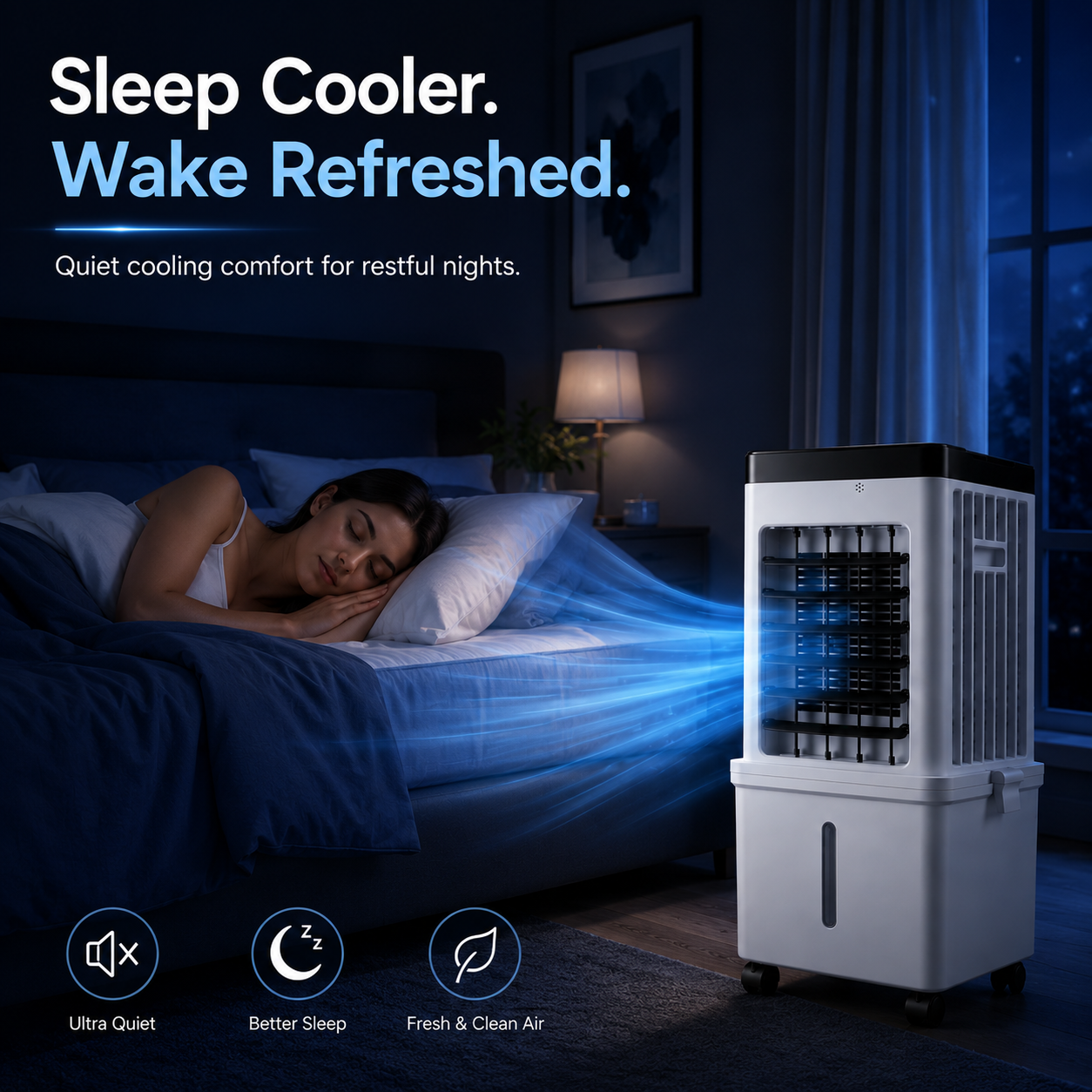 3-in-1 Portable Air Conditioner, Humidifier & Purifier-Home & Garden > Heating, Cooling & Air > Air Conditioners-Laren Fete-Default-Laren Fete