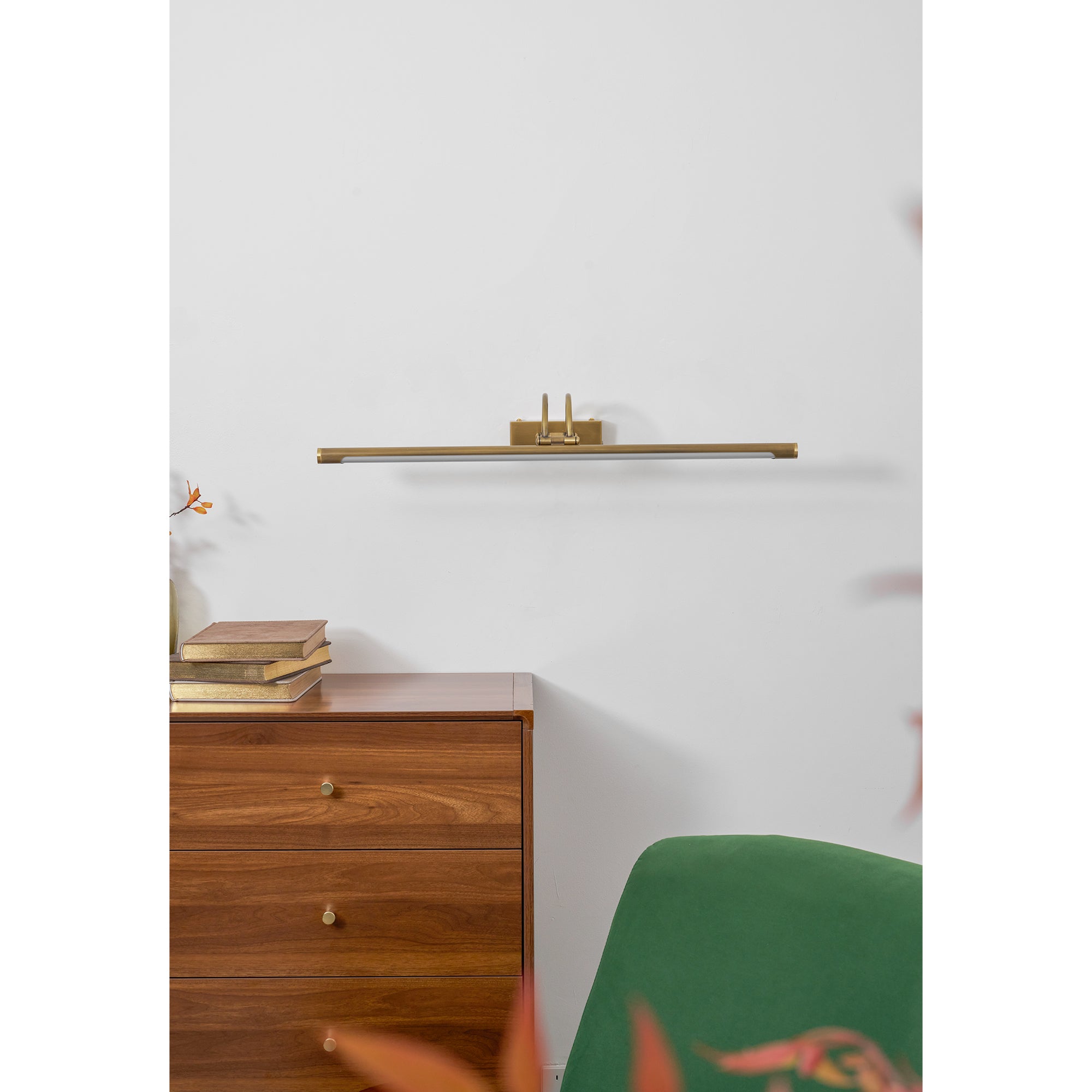 Alton Brass Picture Light-Home & Garden > Lighting > Picture Lights-Laren Fete-L 35cm x W 19cm / L 13.8″ x W 7.5″-Antique brass-Rechargeable + Remote control + Touch switch-Laren Fete