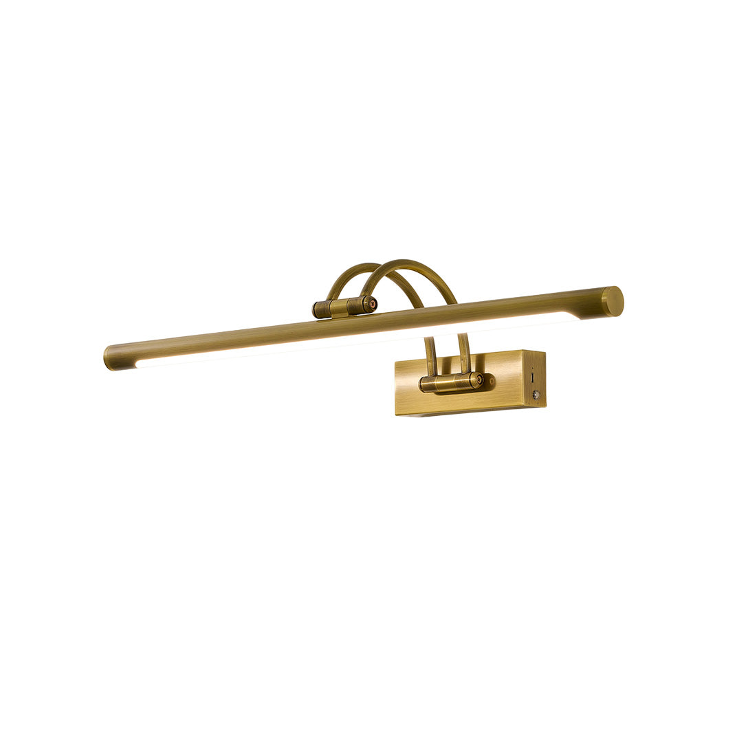 Alton Brass Picture Light-Home & Garden > Lighting > Picture Lights-Laren Fete-L 35cm x W 19cm / L 13.8″ x W 7.5″-Antique brass-Rechargeable + Remote control + Touch switch-Laren Fete
