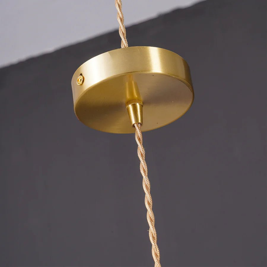Amelia Pendant Light | Vintage Glass Floral Design, Adjustable Hanging Fixture 7