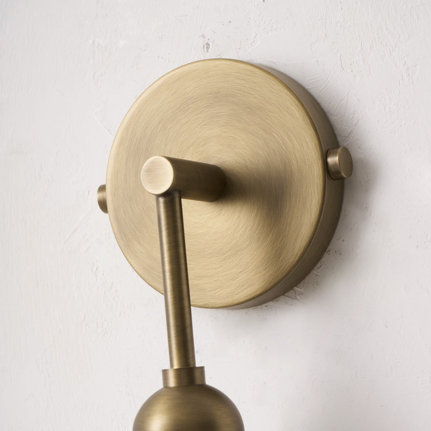 Aria Alabaster Wall Sconce-Home & Garden > Lighting > Wall Lights & Sconces-Laren Fete-1 head ∅ 2.4″ x W 2.8″ x H 14.2″-Brass & White-Laren Fete