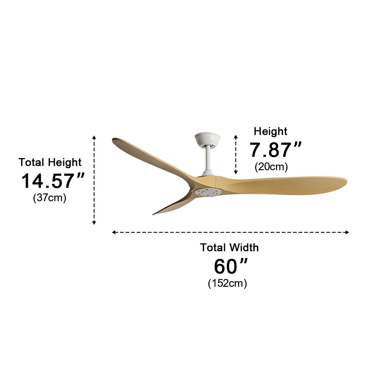 Arko Sculptural DC Ceiling Fan-Lighting > Ceiling lights > Ceiling Fans-Laren Fete-White-42"-Laren Fete