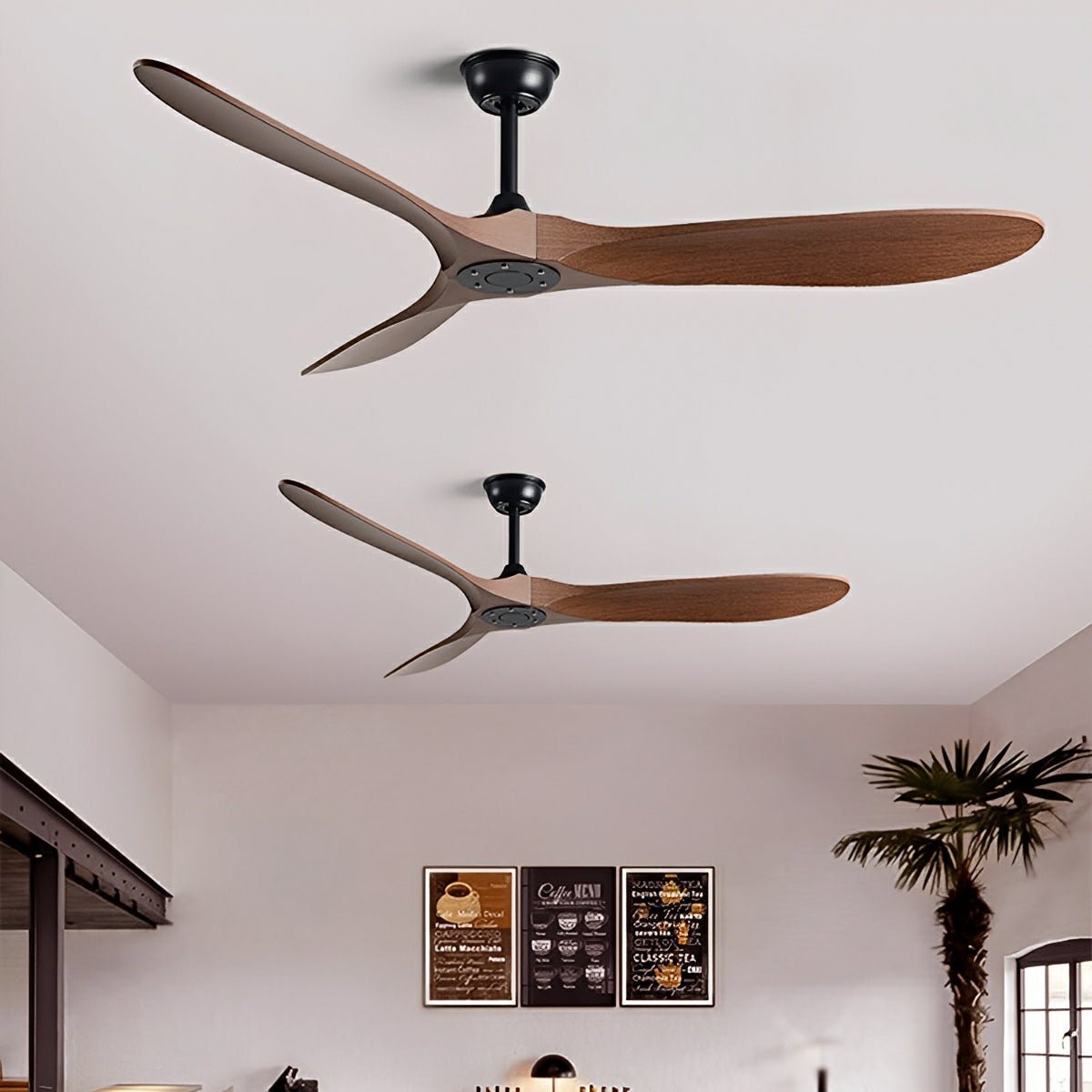 Arko Sculptural DC Ceiling Fan-Lighting > Ceiling lights > Ceiling Fans-Laren Fete-White-42"-Laren Fete