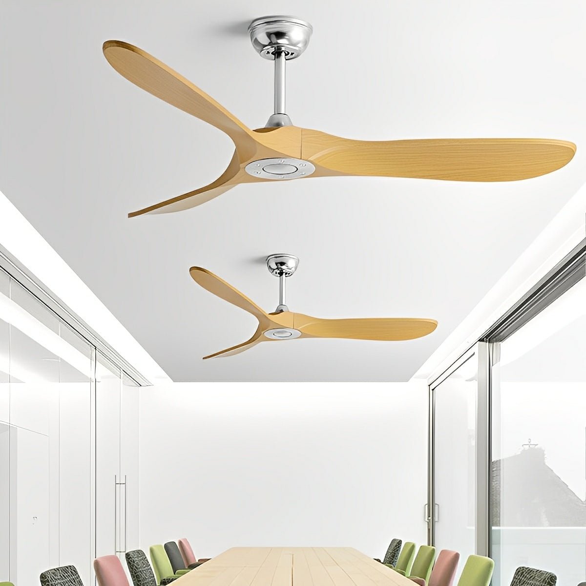 Arko Sculptural DC Ceiling Fan-Lighting > Ceiling lights > Ceiling Fans-Laren Fete-White-42"-Laren Fete