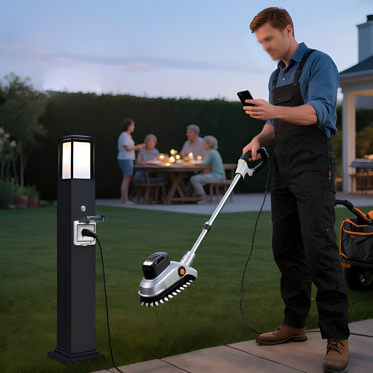 Axon Outdoor Pathway Light with Built-In Socket-Home & Garden > Lighting > Outdoor Lighting > Path Lights-Laren Fete-Single-Laren Fete