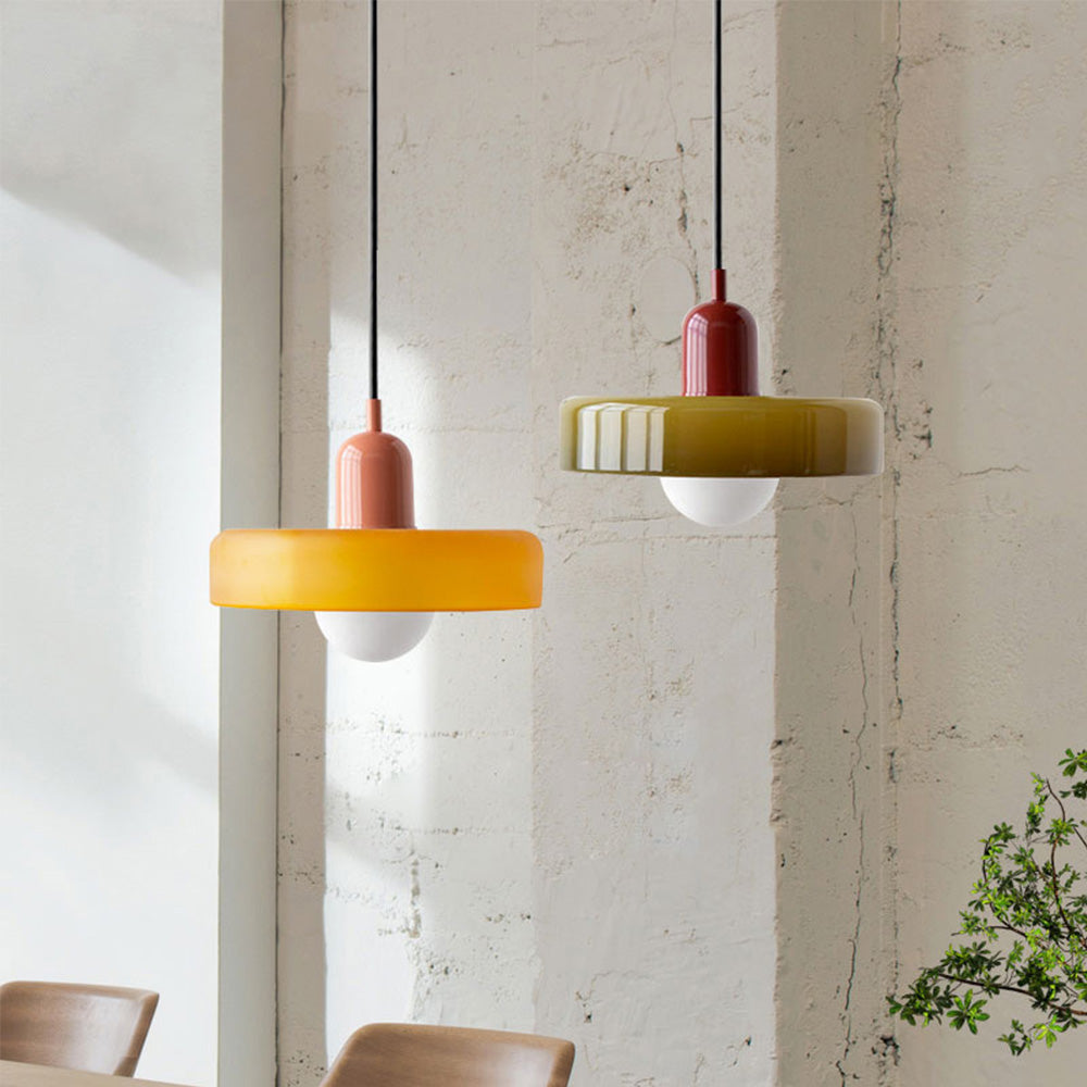 Bari Glass Pendant Light | Adjustable Height, Modern Kitchen Island Lighting 1