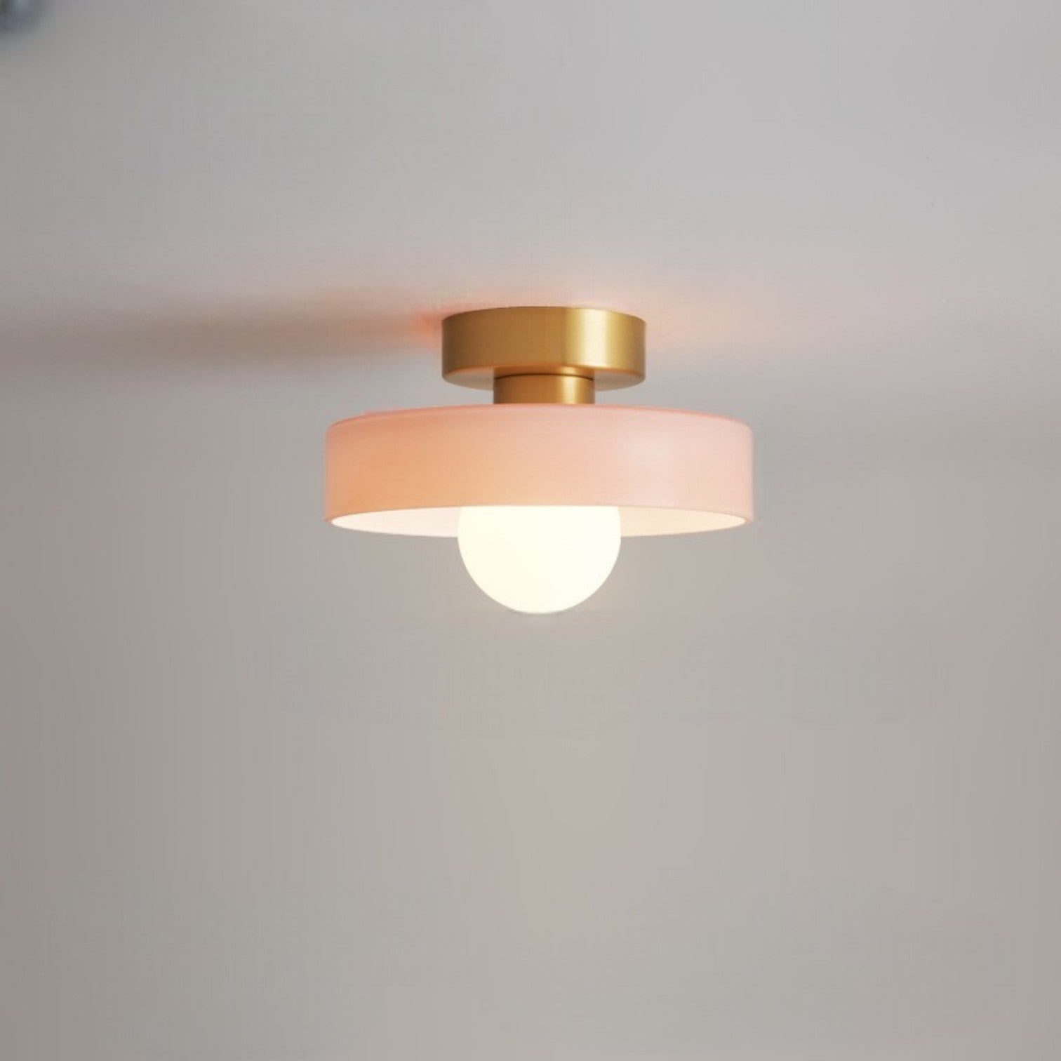 Bauhaus Flush Mount Ceiling Light | Glass, Dimmable LED 10