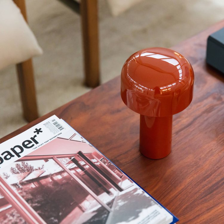 Bolla Cordless Mushroom Table Lamp-Home & Garden > Lighting > Table Lamps-Laren Fete-White-Laren Fete