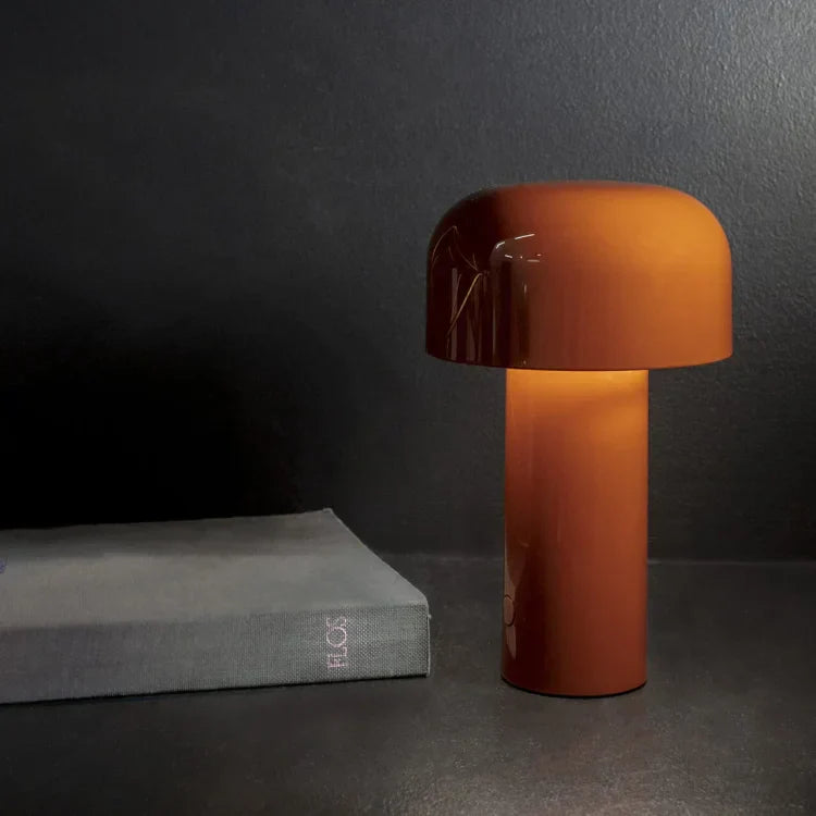Bolla Cordless Mushroom Table Lamp-Home & Garden > Lighting > Table Lamps-Laren Fete-White-Laren Fete