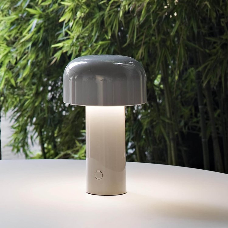 Bolla Cordless Mushroom Table Lamp-Home & Garden > Lighting > Table Lamps-Laren Fete-White-Laren Fete