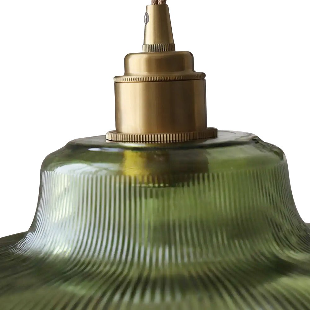 Chapeau Wide Ribbed Glass Pendant-Home & Garden > Lighting > Pendant Lights-Laren Fete-Small-Clear-Laren Fete