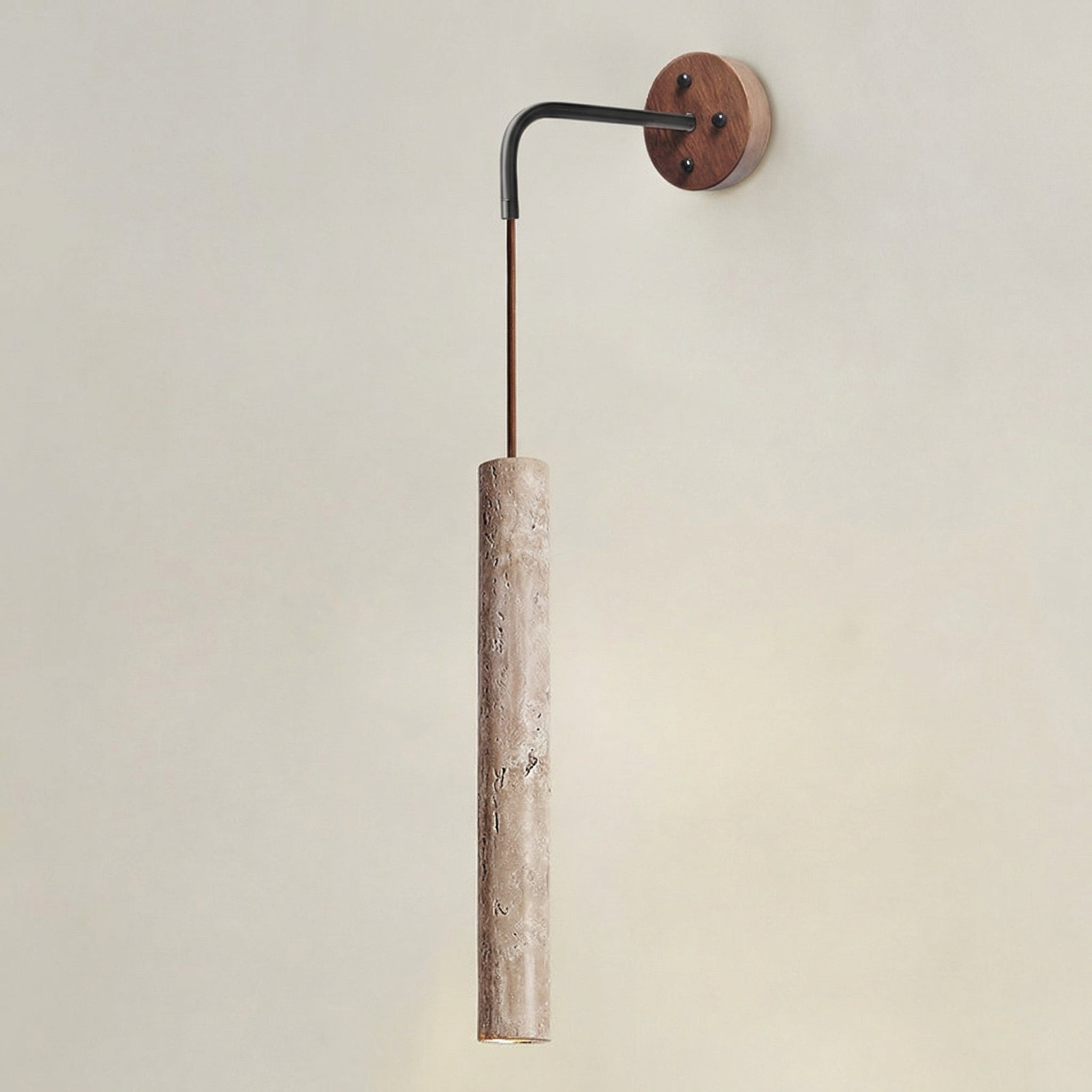 Colonna Travertine Tube Wall Light-Home & Garden > Lighting > Wall Lights & Sconces-Laren Fete-Yellow-Laren Fete