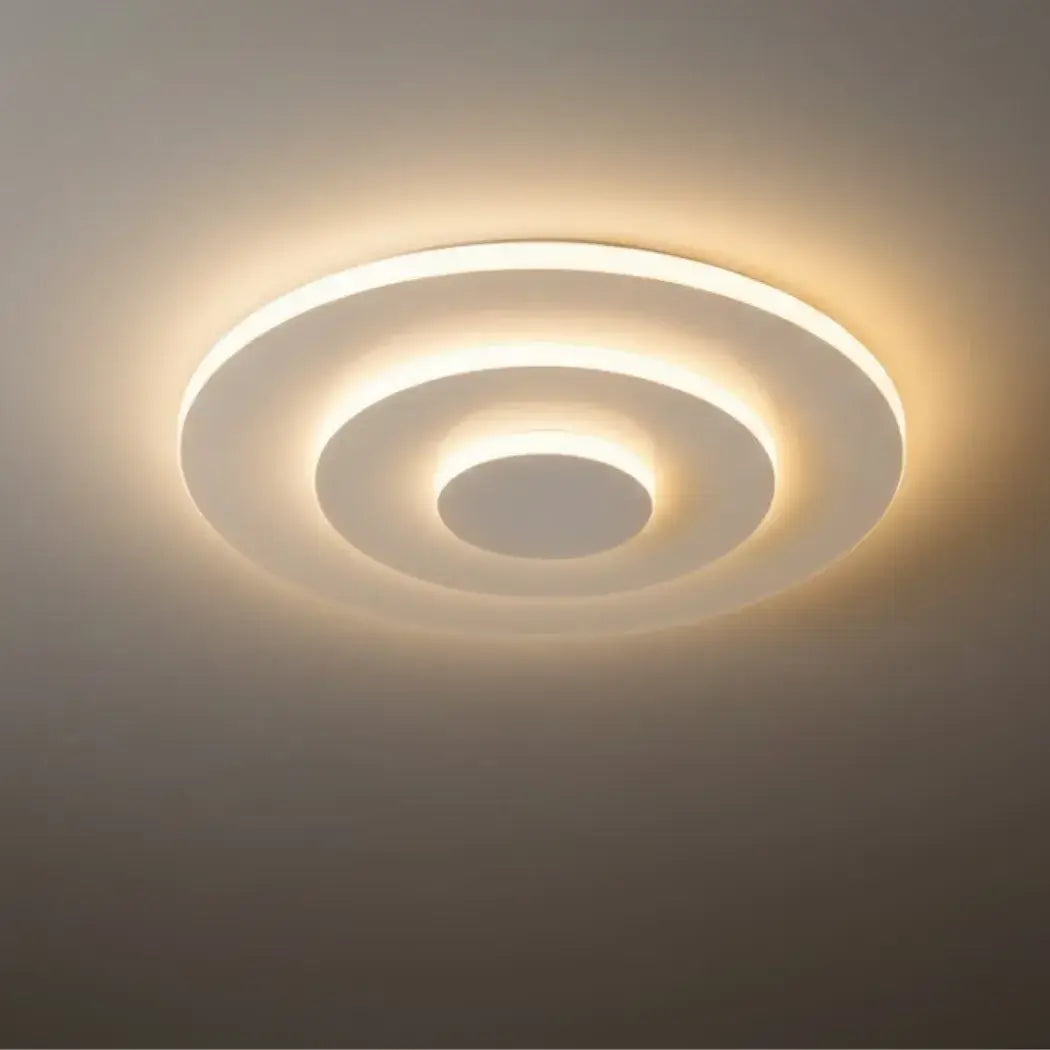 Crema Nordic Round Flush Mount Ceiling Light-Home & Garden > Lighting > Ceiling Lights-Laren Fete-B-Warm White (3000K)-Laren Fete