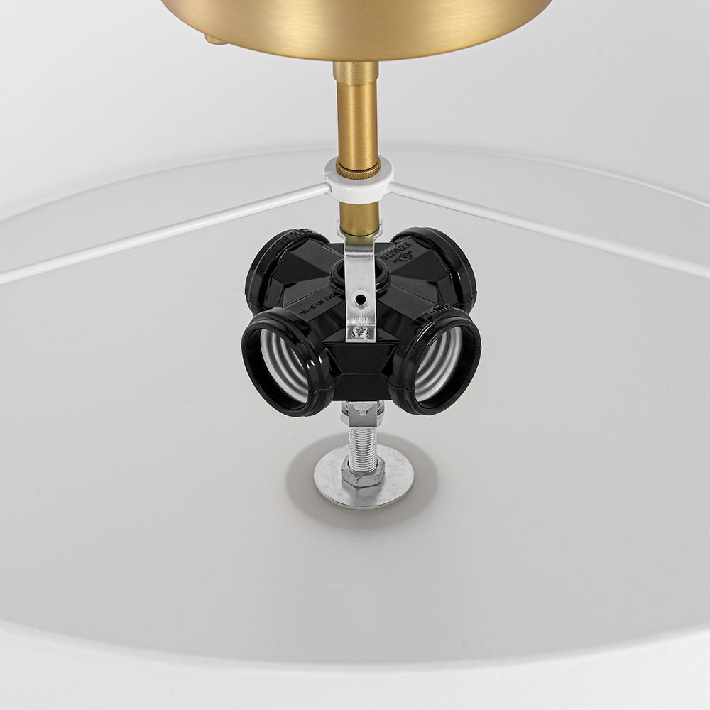 Eden Linen Drum Flush Mount-Home & Garden > Lighting > Ceiling Lights-Laren Fete-1-Tier-Laren Fete