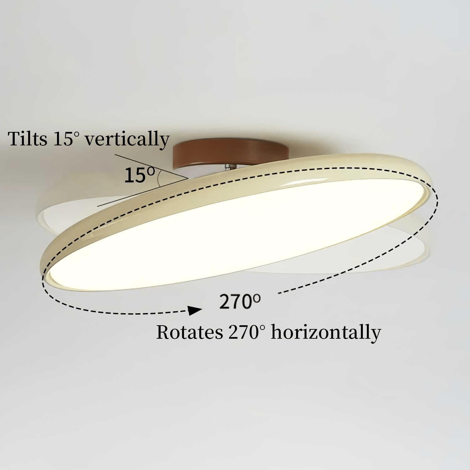 Fynex Flush Mount Ceiling Light | Colorful Metal and Acrylic, Adjustable Head 3