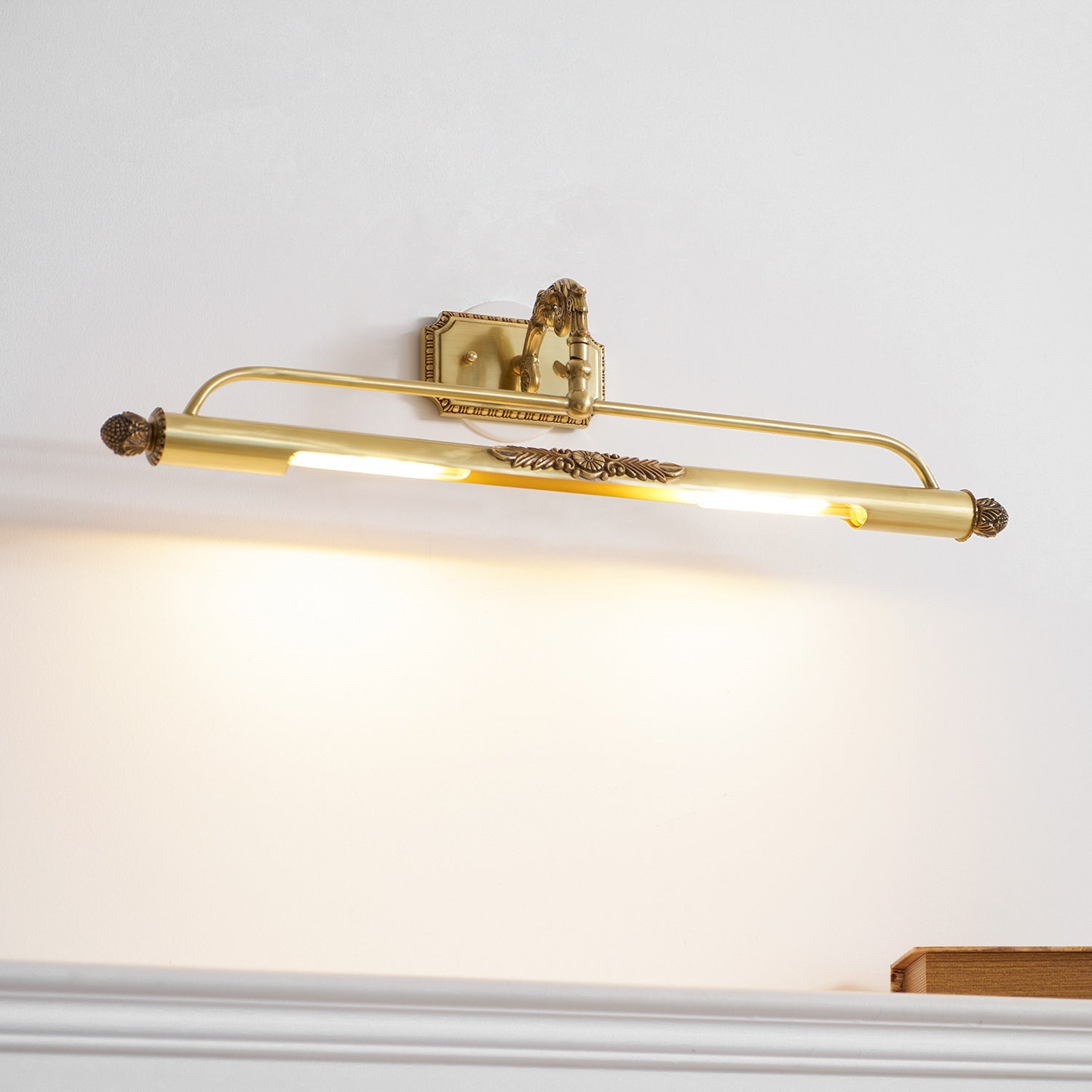 Galerie Brass Picture Light-Home & Garden > Lighting > Picture Lights-Laren Fete-L 45cm x H 15.5cm / L 17.7″ x H 6.1″-Brass-Laren Fete