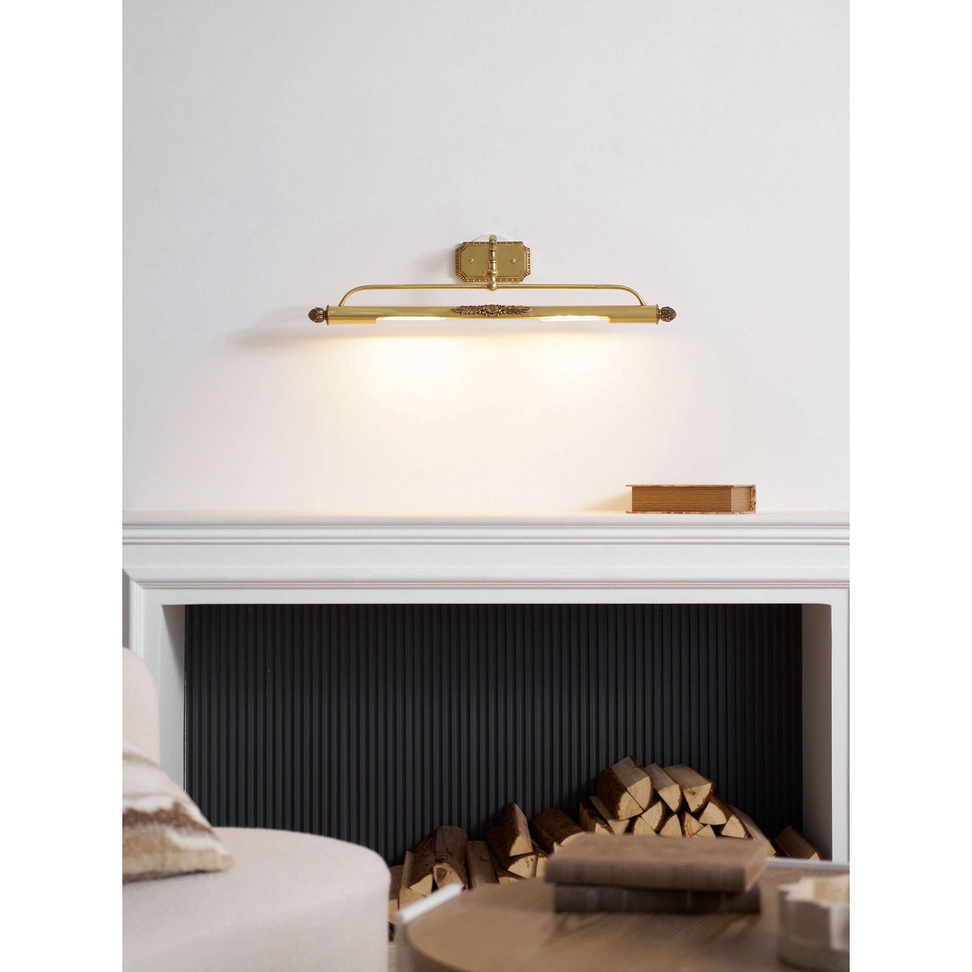 Galerie Brass Picture Light-Home & Garden > Lighting > Picture Lights-Laren Fete-L 45cm x H 15.5cm / L 17.7″ x H 6.1″-Brass-Laren Fete
