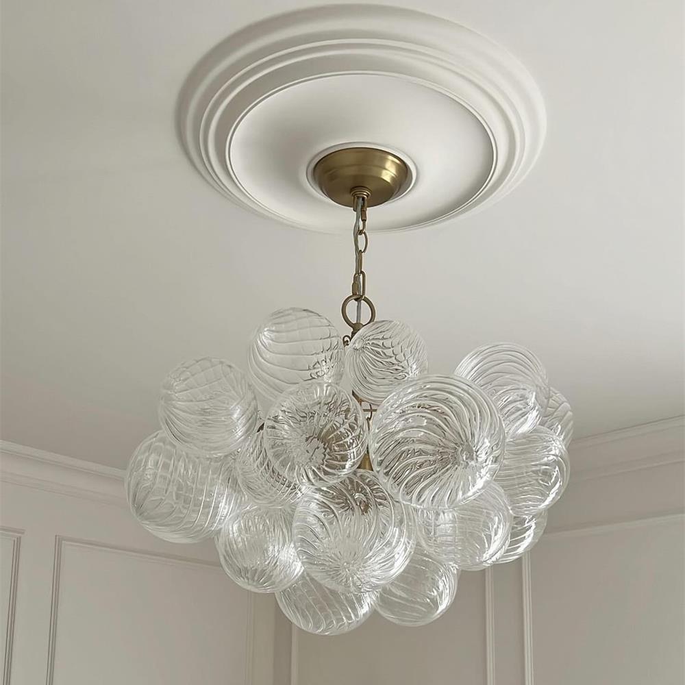 Glimmer Bubble Chandelier | Glass, Brass Finish, Modern Design 0