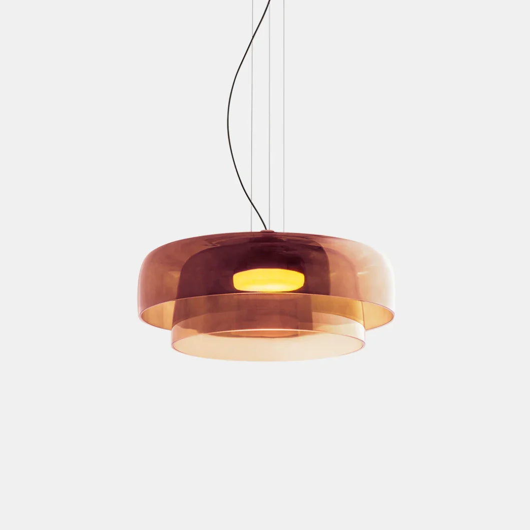 Imperial Glow Pendant Light | Layered Glass, Retro Style 10