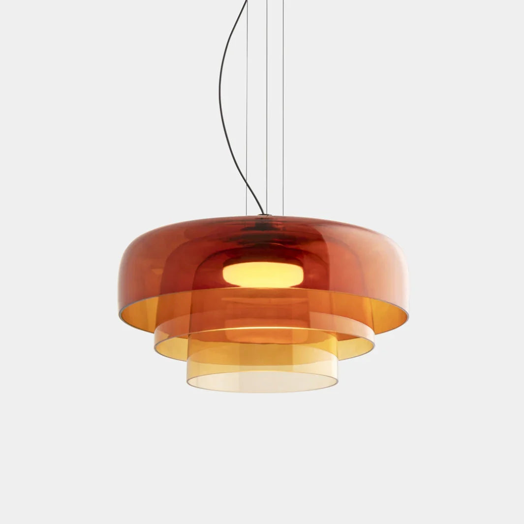 Imperial Glow Pendant Light | Layered Glass, Retro Style 11
