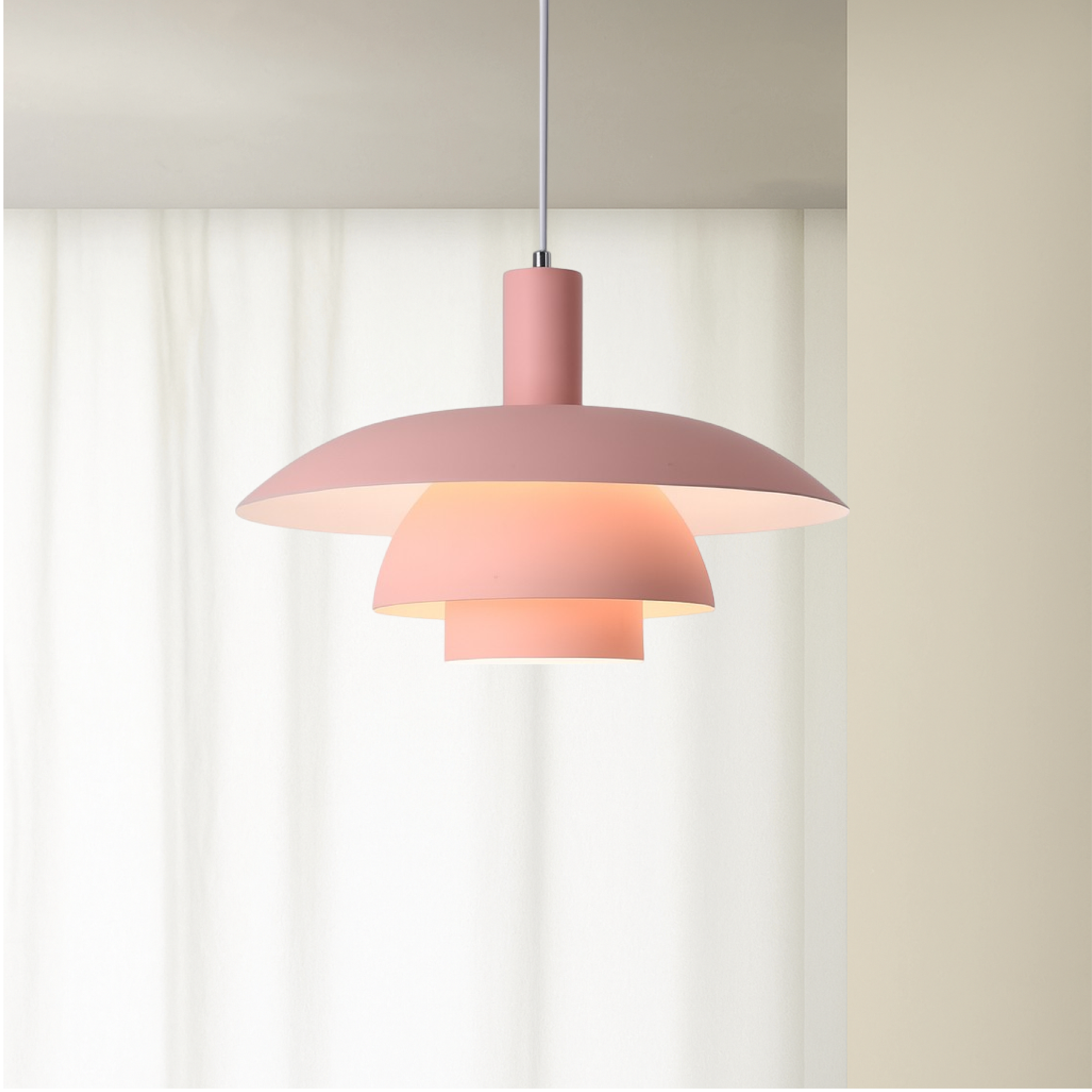 Iris Black Pendant Light | Scandinavian Metal, LED 13