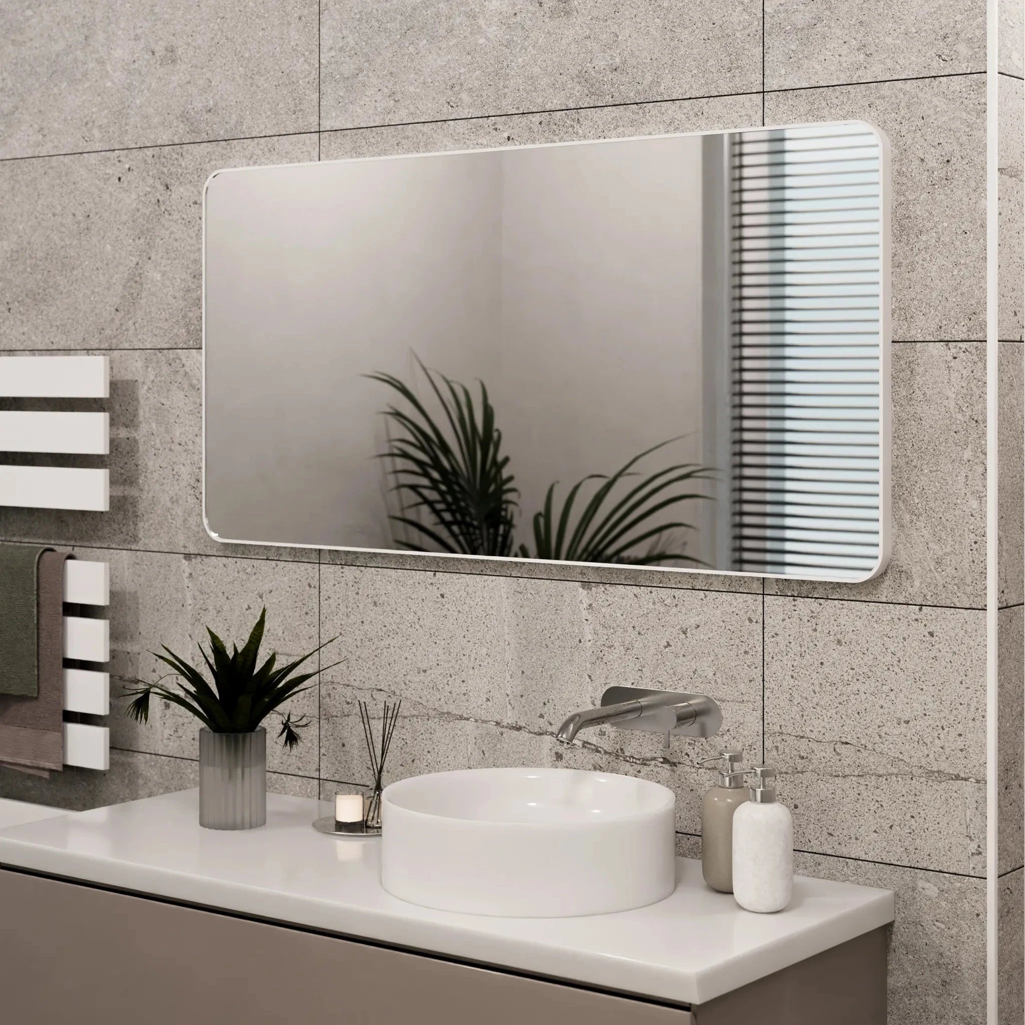 Jett Bathroom Mirror | Slim Frame, Rotatable Design 22