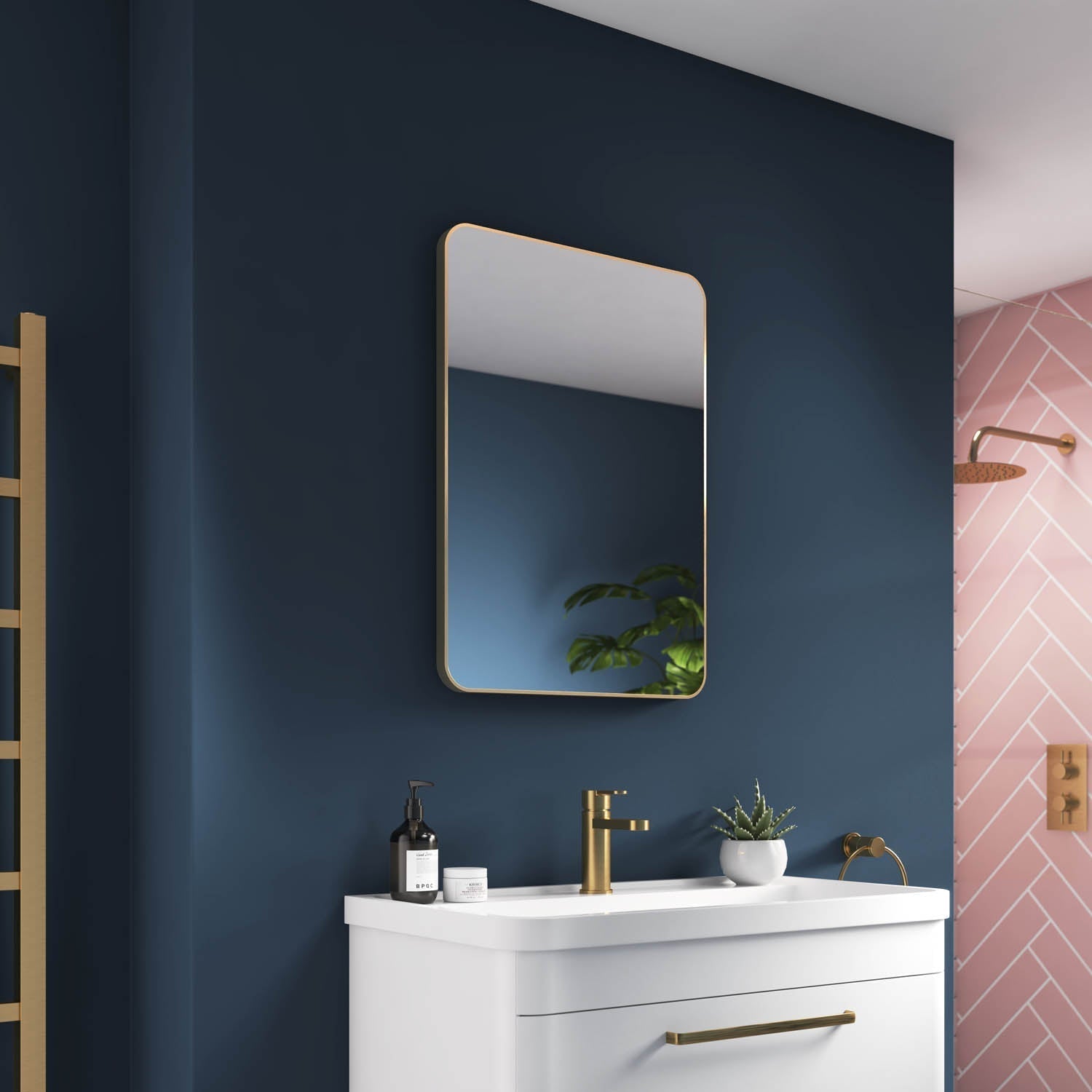 Jett Bathroom Mirror | Slim Frame, Rotatable Design 7