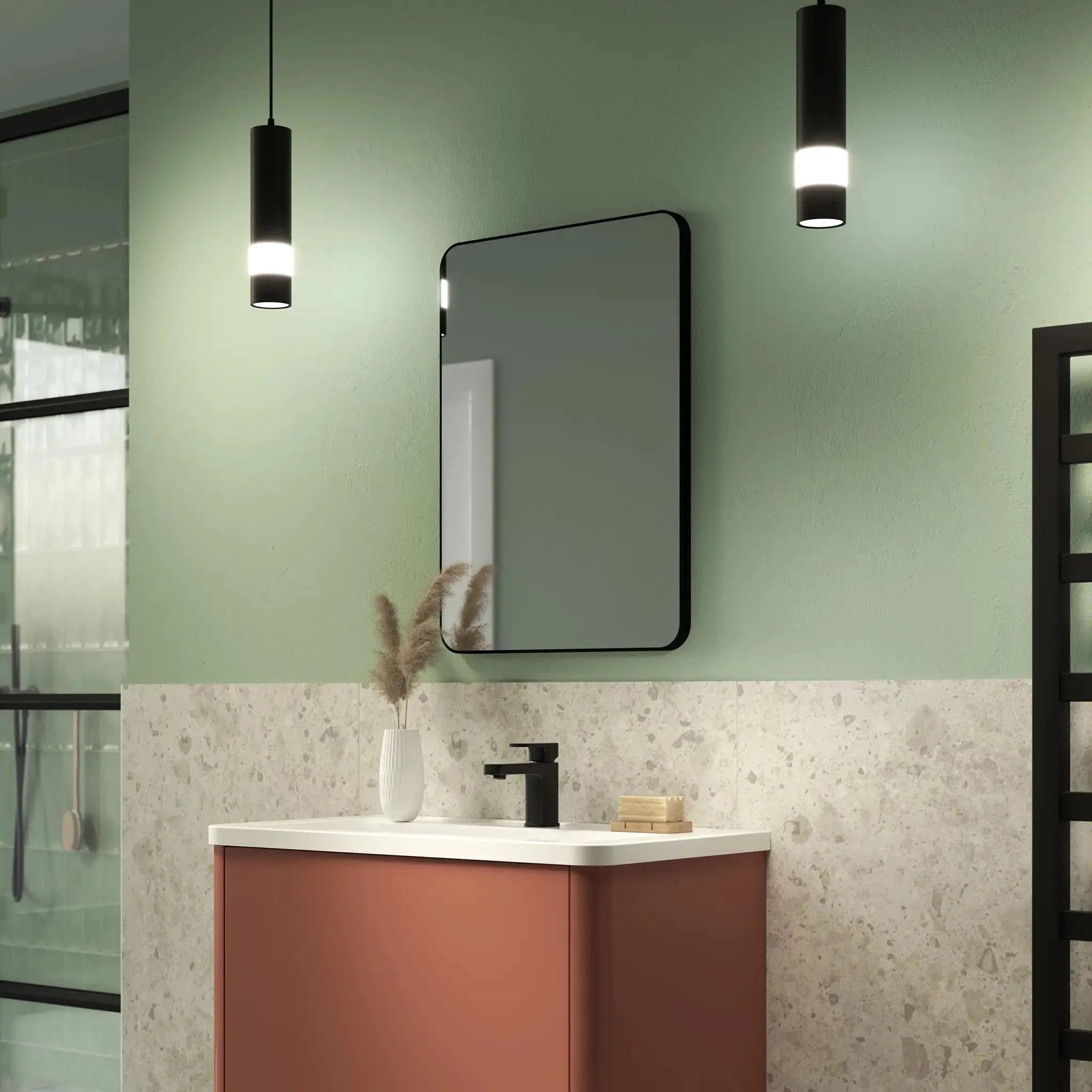 Jett Bathroom Mirror | Slim Frame, Rotatable Design 9