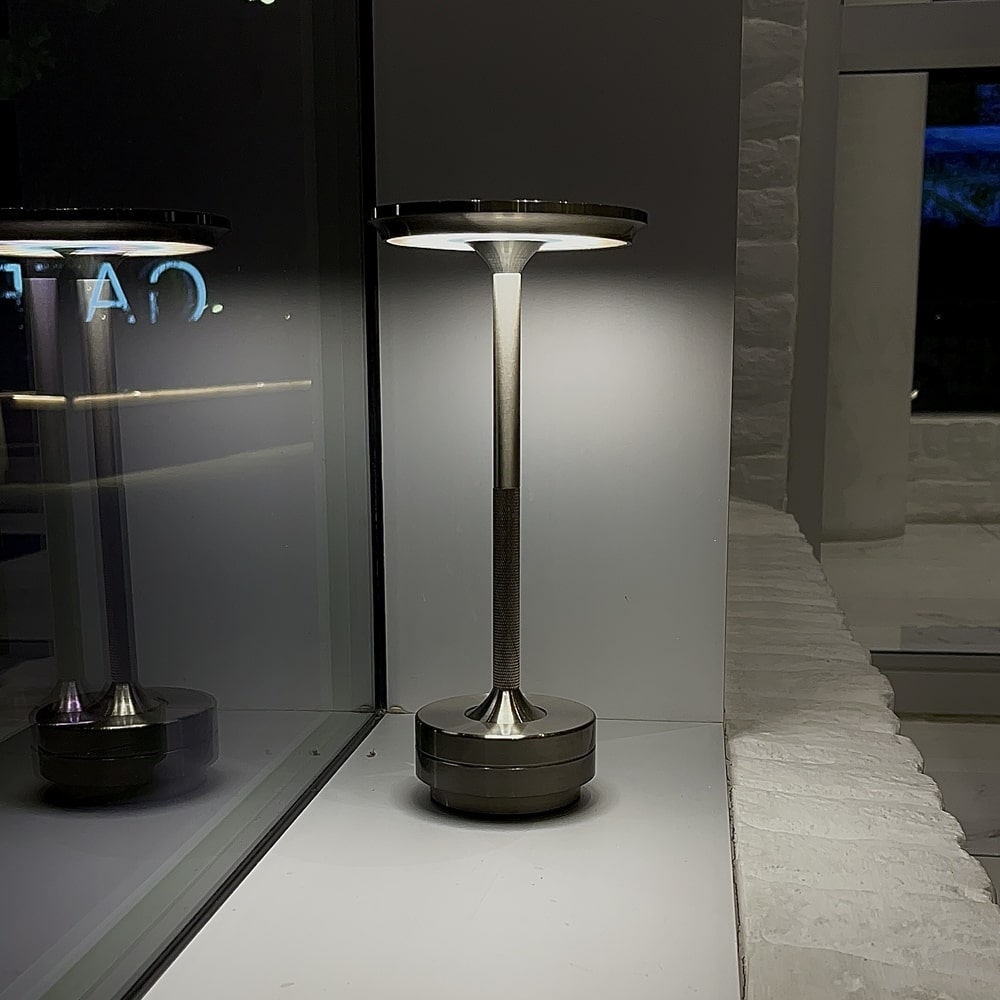 Kova Aluminium Cordless Table Lamp-Home & Garden > Lighting > Table Lamps-Laren Fete-Gold-Laren Fete