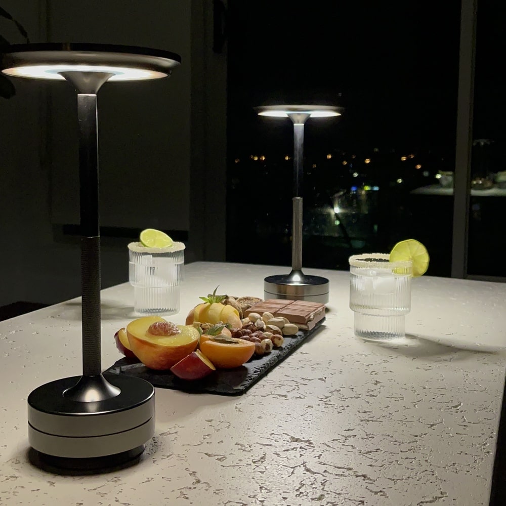 Kova Aluminium Cordless Table Lamp-Home & Garden > Lighting > Table Lamps-Laren Fete-Gold-Laren Fete