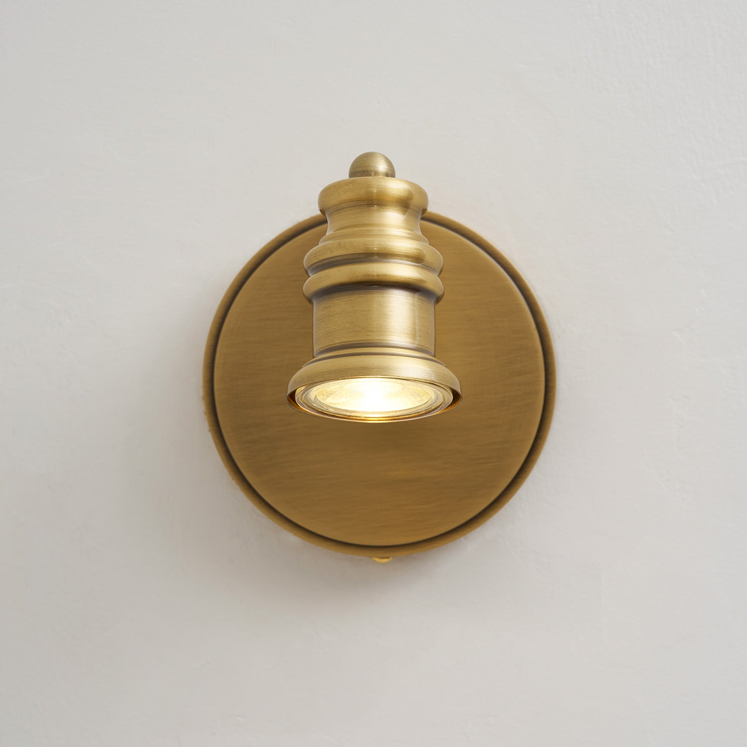 Linea Brass Spotlight Bar-Home & Garden > Lighting > Wall Lights & Sconces-Laren Fete-1 heads L 11.5cm x H 13cm / L 4.5″ x H 5.1″-Brass-Warm Light-Laren Fete