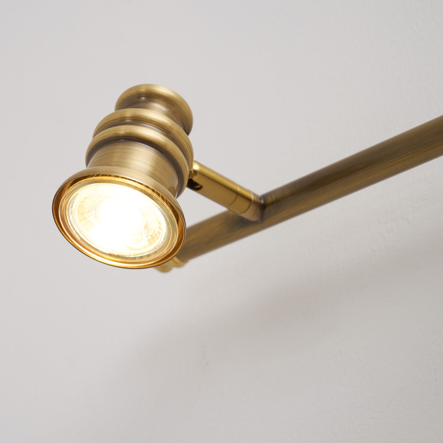 Linea Brass Spotlight Bar-Home & Garden > Lighting > Wall Lights & Sconces-Laren Fete-1 heads L 11.5cm x H 13cm / L 4.5″ x H 5.1″-Brass-Warm Light-Laren Fete