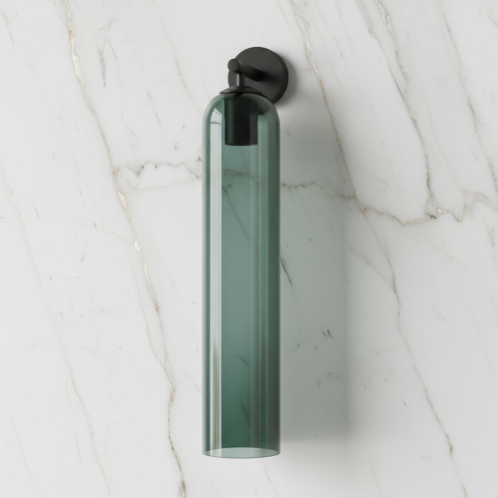 Liviana Glass Globe Wall Sconce-Home & Garden > Lighting > Wall Lights & Sconces-Laren Fete-Green-Black-Laren Fete