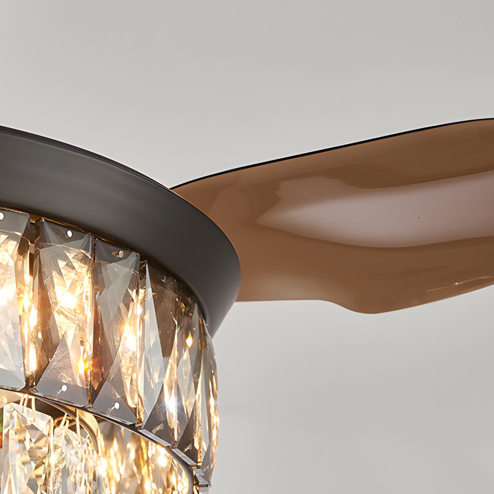 Lumière Crystal Retractable Ceiling Fan – Chandelier-Home & Garden > Lighting > Ceiling Fans-Laren Fete-Laren Fete