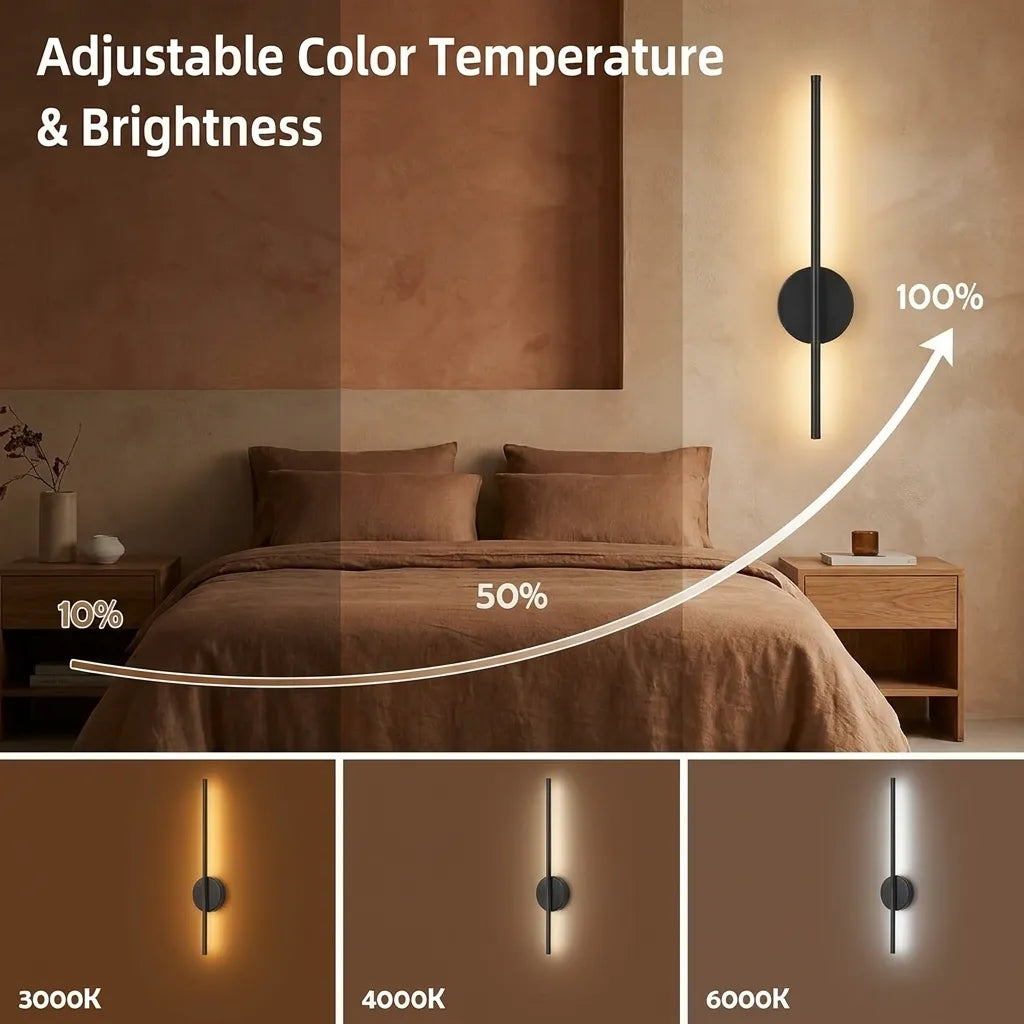 Lumina Magnetic Cordless Sconce-Home & Garden > Lighting > Wall Lights & Sconces-Laren Fete-Black (2pcs)-Laren Fete