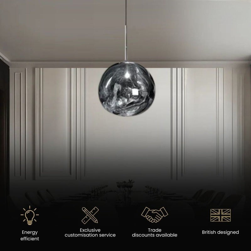 Luna Pendant Light | Handmade Acrylic, Modern Kitchen Island Lighting 5