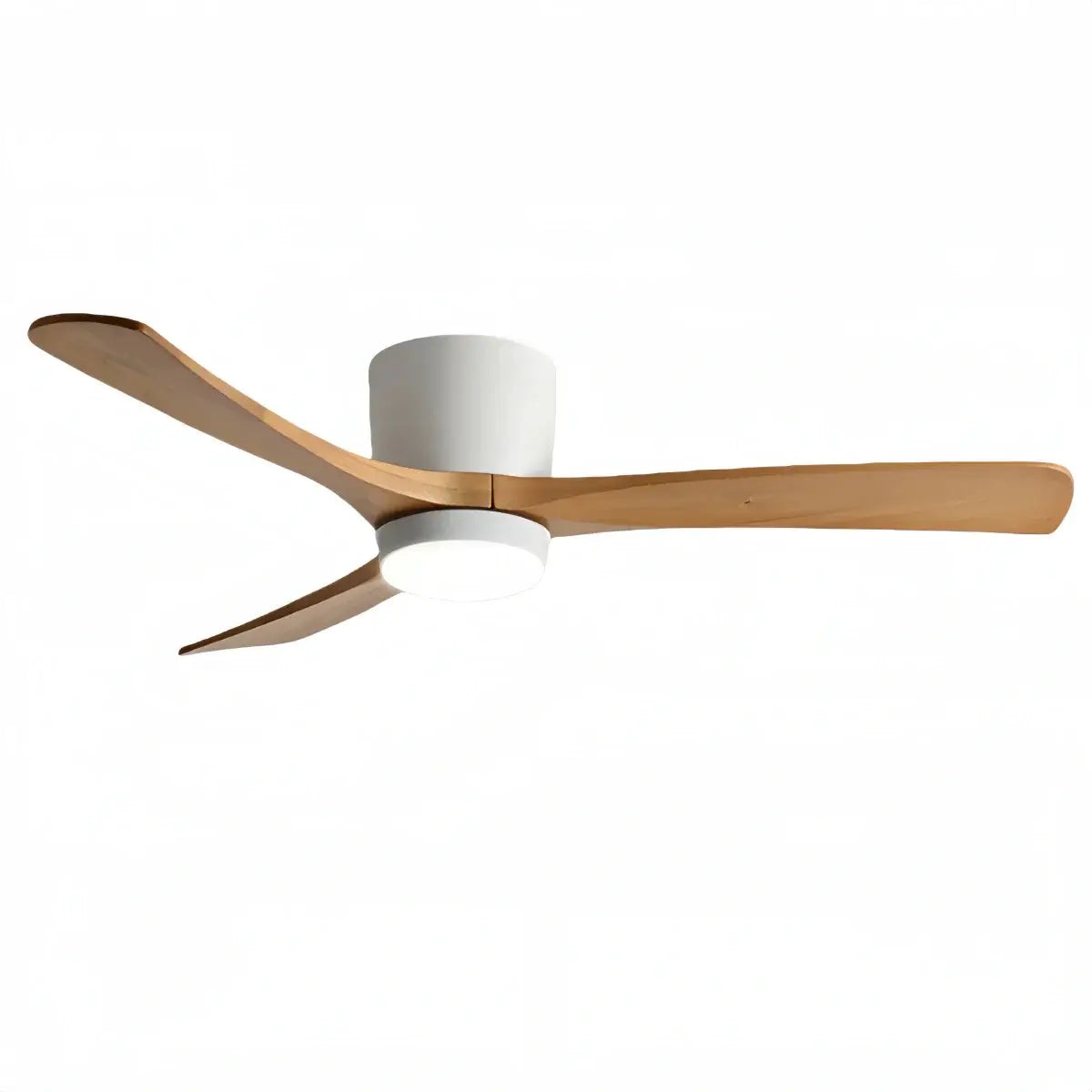 Lunara Wood Blade Ceiling Fan with Light-Home & Garden > Lighting > Ceiling Fans-Laren Fete-D91cm(36″)-Black & Walnut Wood-3 Colors + Remote Control (6-Speed Adjustable)-Laren Fete