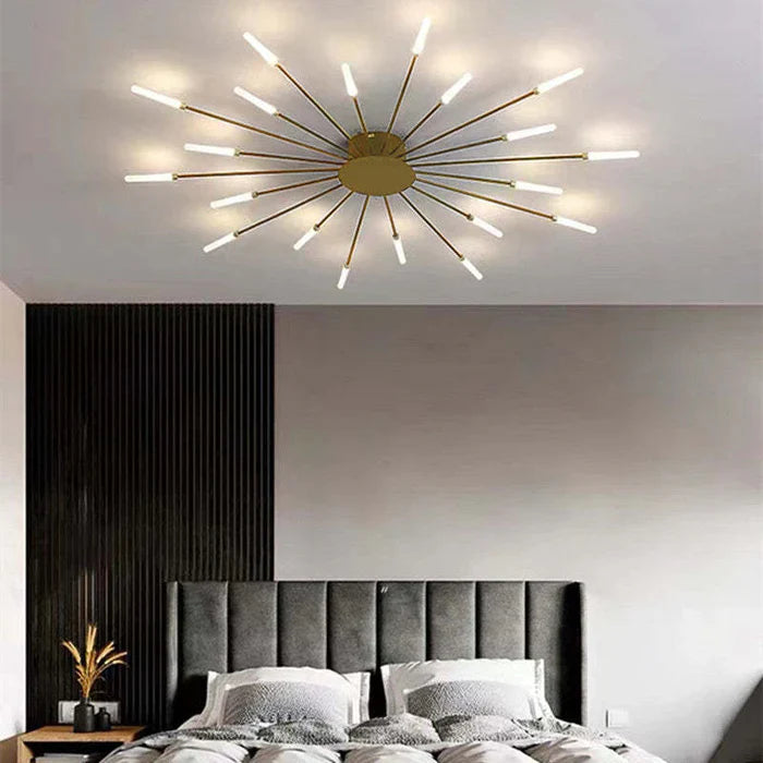 Lunara Ceiling Chandelier | Minimalist Metal, Integrated LED for Dining and Living Rooms 10
