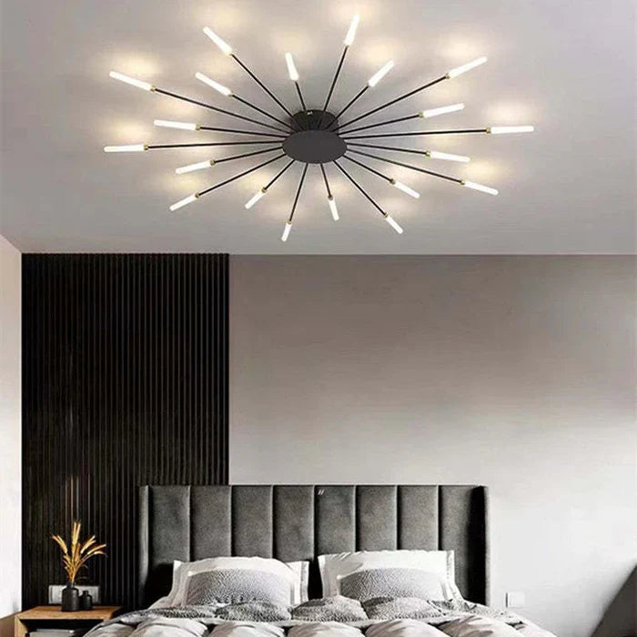 Lunara Ceiling Chandelier | Minimalist Metal, Integrated LED for Dining and Living Rooms 14