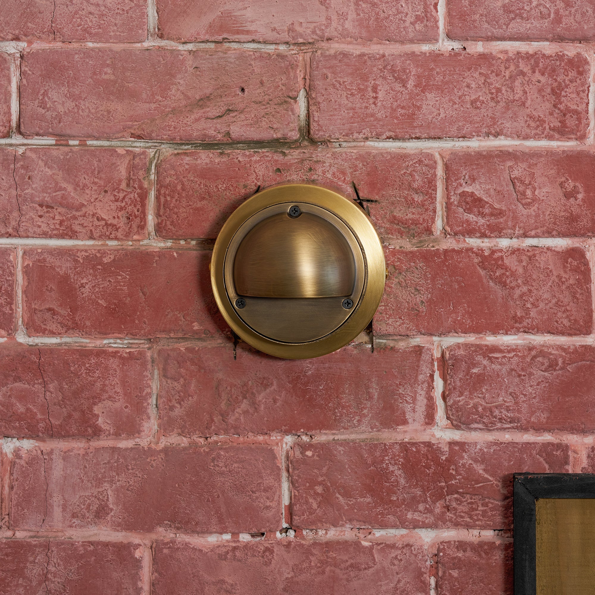 Marin Brass Wall Sconce-Home & Garden > Lighting > Wall Lights & Sconces-Laren Fete-D 10cm x W 5cm x H 10cm / ∅ 3.9″ x W 2″ x H 3.9″-Antique Brass-Laren Fete