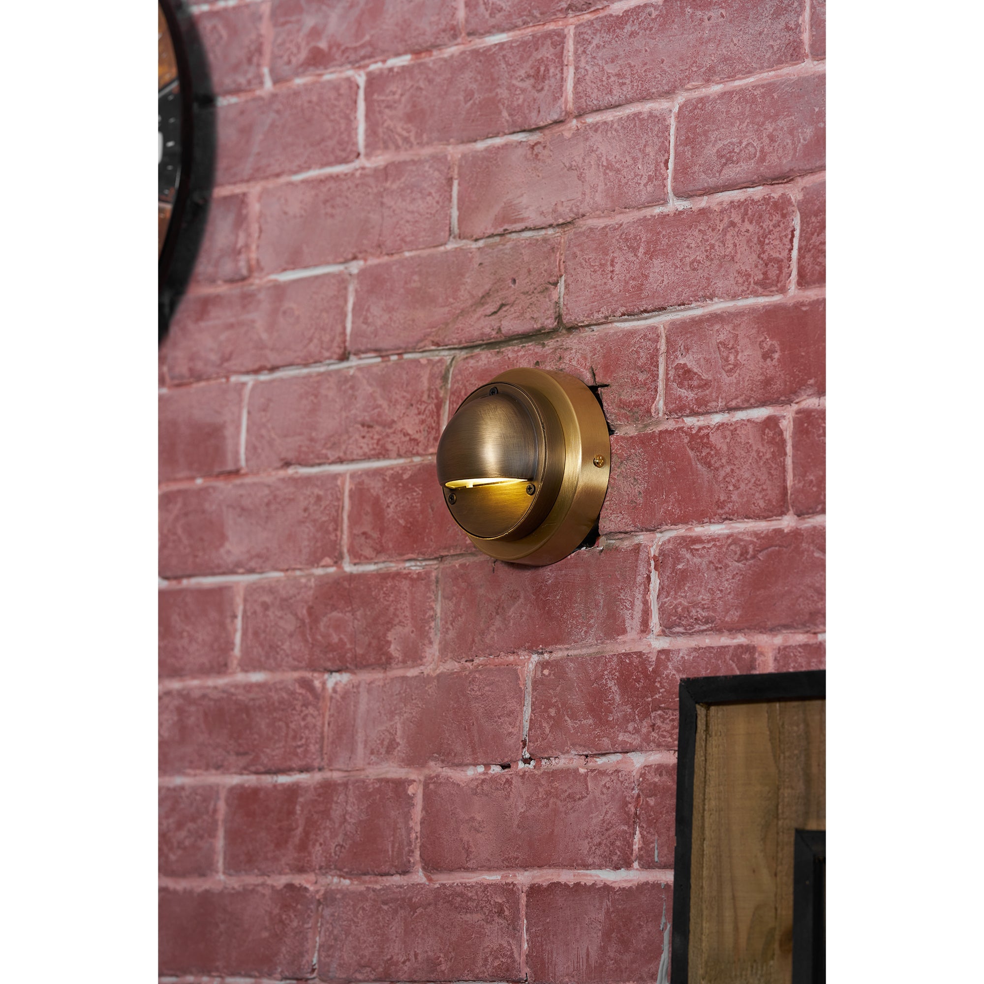 Marin Brass Wall Sconce-Home & Garden > Lighting > Wall Lights & Sconces-Laren Fete-D 10cm x W 5cm x H 10cm / ∅ 3.9″ x W 2″ x H 3.9″-Antique Brass-Laren Fete