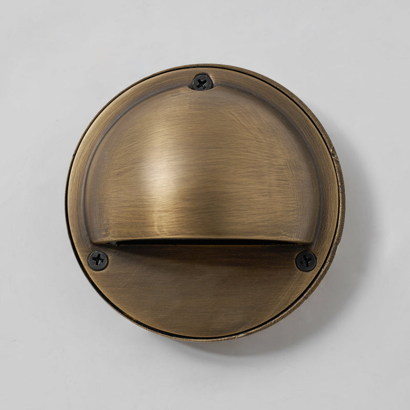 Marin Brass Wall Sconce-Home & Garden > Lighting > Wall Lights & Sconces-Laren Fete-D 10cm x W 5cm x H 10cm / ∅ 3.9″ x W 2″ x H 3.9″-Antique Brass-Laren Fete