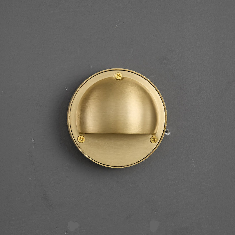 Marin Brass Wall Sconce-Home & Garden > Lighting > Wall Lights & Sconces-Laren Fete-D 10cm x W 5cm x H 10cm / ∅ 3.9″ x W 2″ x H 3.9″-Brass-Laren Fete