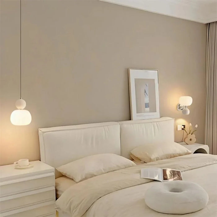 Mira Pendant Light | Frosted Glass, Modern Kitchen Island Lighting 3