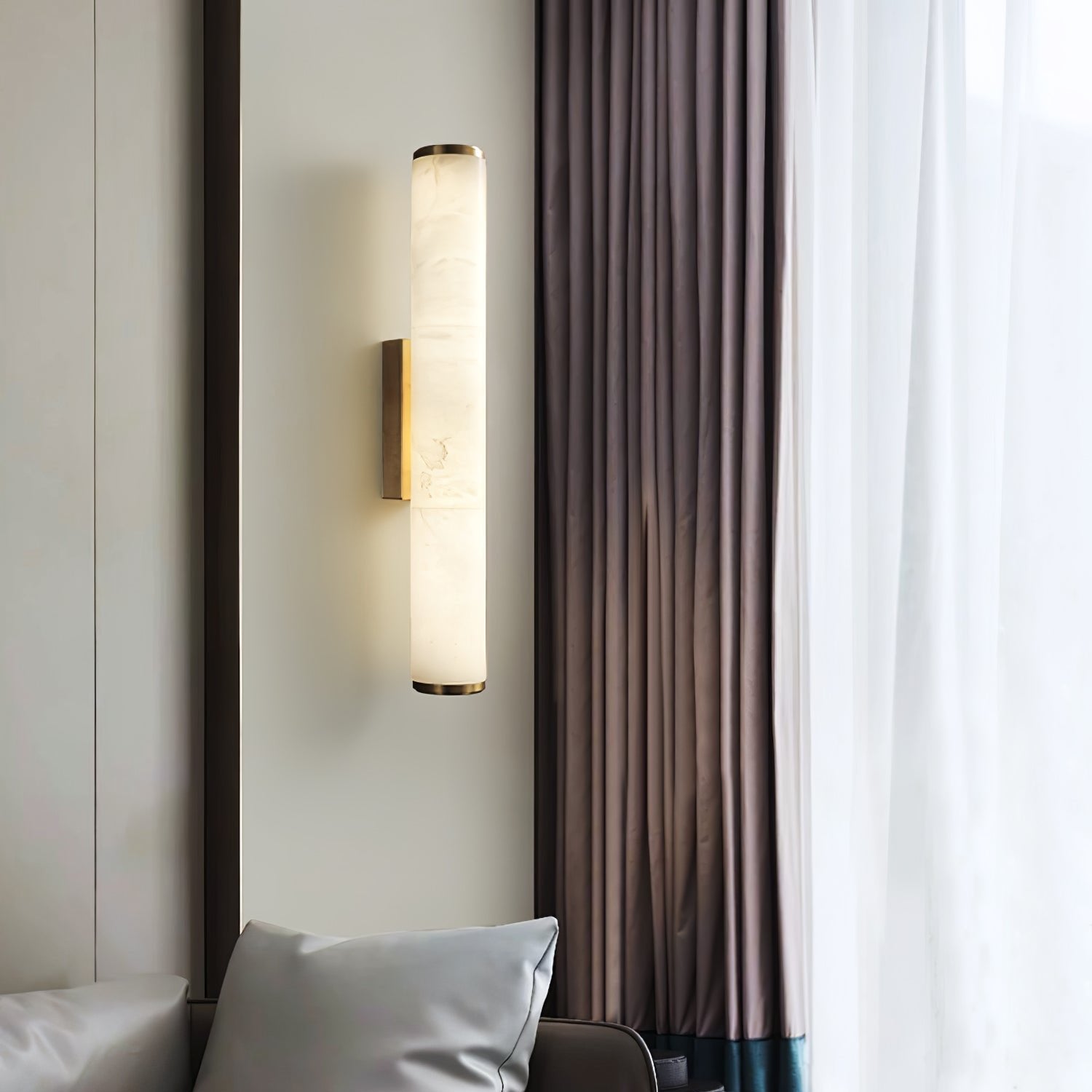Mira Wall Sconce | Resin Marble Effect, Minimalist Design 5