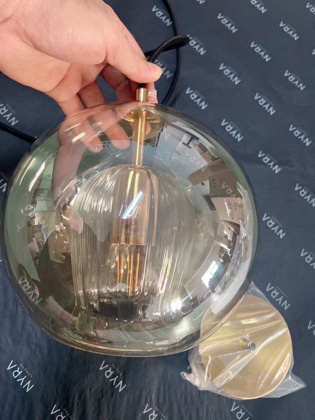 Mizara Pendant Light | Handblown Glass, Unique Orbs for Kitchen Island Lighting 6