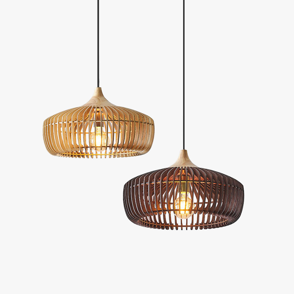 Muto Pendant Light | Wood, Nordic Japanese Design for Kitchen Island 1