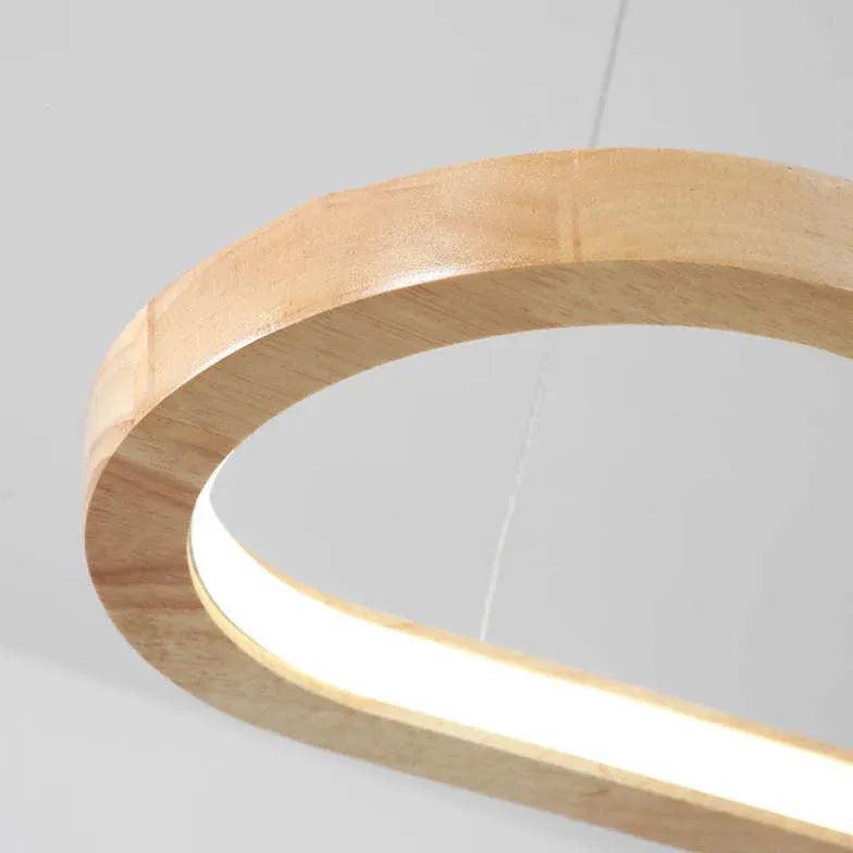Natura Pendant Light | Solid Wood, Dimmable Kitchen Island Lighting 4