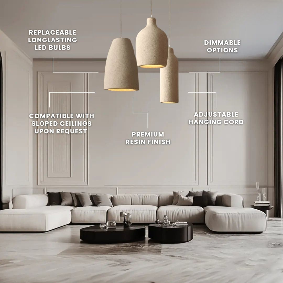 Nirvana Pendant Light | Resin, Japandi Kitchen Pendant Lighting 4